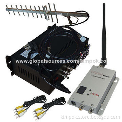 1.2GHz Wireless Transmitter with 10,000mW 4-channel Video and Audio Synchronization